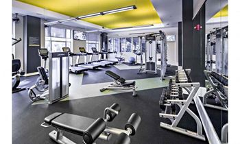 State-of-the-art fitness center & yoga space
